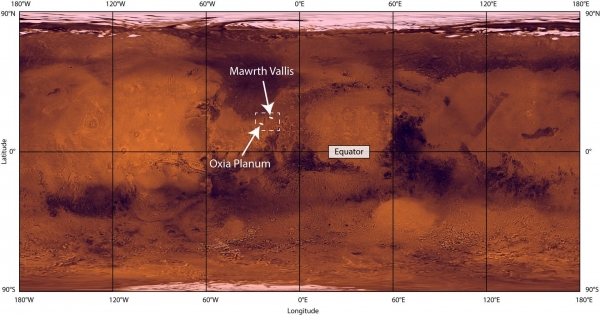   Оксийская равнина выбрана в качестве места посадки ровера миссии "Экзомарс" 